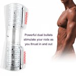 Yeain, YEAIN Adult Sex Toy For Men Penis Massager With 2 Caps Male Masturbator Gay Couple Vibrator For Man Sex Product Double Stroker