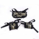 Blindfold Handcuffs Set Sexy Lace Adult For Men Women Sex Toys Bdsm Bondage Accessories Nipple Clamps Mouth Gag Whip Rope Nylon
