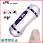 Electric Male Masturbator Double Channel Vagina Real Pussy Blowjob masturbation cup Intelligent Voice Adult Sex toys for men