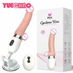 YUECHAO portable Remote Heating Telescopic Automatic Sex Machine Female Masturbation Big Dildo Vibrators Sex Toys For Women
