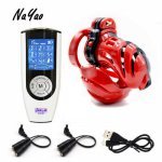 Electro Shock Penis Cage Ring Sex Toys USB Charging Electric Shock High Performance Host Medical Themed Toys DJXP113