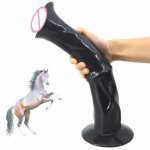 13.8 inch Huge Horse Vaginal Dildo Thick Animal Penis with Strong Sucker Super Large Anal Plug Sex Toys For Women Masturbation