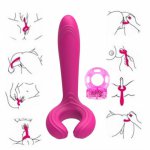 Adult Sex Toy 7-frequency vibrator Sex Products Waterproof Charged lady vibrator Butterfly ring g spot vibrator Y10.16