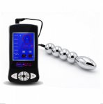 Electric Shock Set Stainless Steel Beads Anal Butt Plug Electrical Stimulation prostate Massage Medical Themed Toys For Couples