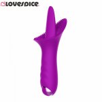 10 Modes Dildo Tongue Vibrator Nipple Massager Clitoris Stimulation Vagina Vibration Pussy Masturbator Sex Toys for Women