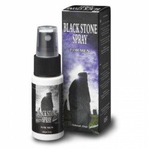 Spray przedłużający seks - twardy jak skała Black Stone Delay Spray
