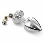 Zdobiony plug analny - Diogol Anni Butt Plug Torrent Silver Plated 30 mm Wisiorek