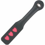 Skórzany Pejcz miłosny -  Leather Heart Impression Paddle