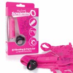 Stymulujące majteczki damskie zdalnie sterowane - The Screaming O Remote Control Panty Różowy