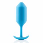 Bvibe, Plug analny z obciążnikiem - B-Vibe Snug Plug 3 Niebieski