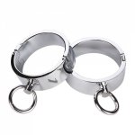 Manyjoy Male Stainless Steel Neck Collar Handcuffs Restraint Slave Bondage SM Products Adult games