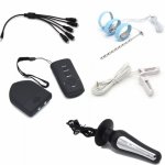 Wireless Remote Control Electric Shock Penis Rings/Catheter Electro Shock Nipple Clamps Anal Butt Plug Sex Toys Sex Shop