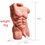 Muscle Sex Dolls for Women Gay Men Six Pack Realistic Cock Dick Dildos Big Ass Male Masturbator TPE Sex Dolls for Adult 2kg