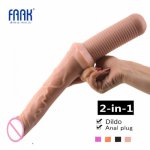 FAAK Simulated Penis Female Masturbation Sex Apparatus Massage Stick Masturbator G Spot Vibrator Dildo Wholesale And Dropship