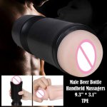 Portable Hole Pussy Male Masturbator Soft TPE Oral Vaginal Vibrator Sex Masturbation Cup Real Vagina Sex Toys for Men vagina A7#