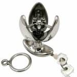 Newest Design Stainless Steel Anal Lock, Anal Dilator, Openable Anal Plugs Heavy Anus Beads Lock, Anal Sex Toys, Adult Game 096