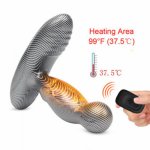 New Remote Control Prostate Massage Vibrator 360 Degree Rotating Vibrating Shake Head Massager Anal Plug Sex Toys For Men