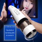 4D Channel Automatic Telescopic Rotating Male Masturbator Sucking Vagina Real Pussy Sex Moans Masturbation Cup Sex Toys For Men