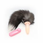 Sex Toys Massager Stretcher Ears Anal Plug BUTT Bondage Stimulator Metal Couple Female Gay Wolf Kitten Furry Tens Locking