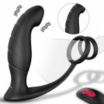 Male-Waterproof-Prostate-Vibrating-Massager-Anal-Butt-Plug-G-spot Use Lubricant