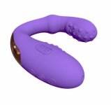 U Shape G-spot Anal Double-head Dildo Vibrator Vagina Pussy Massager Male Prostate Masturbator Silicone Sex Toys For Women