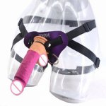 Big Strapon Dildo Realistic Silicone Penis Leather Belt Adjustable Suction Dick Sex Toys For Women Lesbian Adult Game