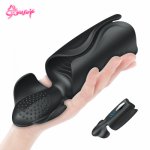 Powerful Glans Vibrator Male Masturbator Cup Penis Trainer Delay Ejaculator USB Charge Penis Endurance Massager Sex Toy for Men