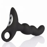 Silicone Anal Butt Plug Tail Vibrator Anal Sex Toys Perineum Stimulation Prostate Massager for Gay Men with Super Power 10 Modes