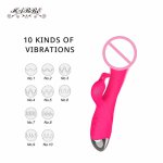 10 Speed Vibrator G Spot Clitoral Stimulator Erotic Dildo Vibrator Double Motors Vagina Massage Adult Sex Toys For Women