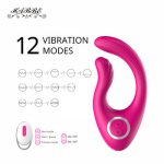 Wireless Vibrator Adult Sex Toys For Couples USB Rechargeable Dildo G Spot U Silicone Stimulator Double Vibrators For Women