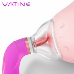 VATINE Sex Toys for Woman Tongue Stimulator Vacuum Cup Pump Inhale Labia Breast Inhale Enlarge Massage Tongue Licking Vibrator