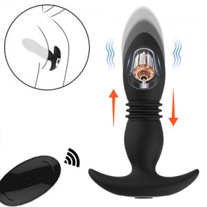 Anal Vibrator Wireless Remote Control Telescopic Dildo Vibrator Male Prostate Massager Butt Plug Vibrator Adult Sex Toy For Men