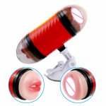 Dual Hole Pocket Pussy Male Masturbation Cup Soft Silicone Male vagina Glans Stimulate Massager Sex Toys Adult Products For Men