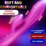 Rabbit Dildo Vibrator Vagina G Spot Clitoris Stimulator Sex Toys for Adults Women Silicone Clitoral Vibrator Female Masturbator