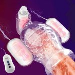 Penis Vibrator for Men Glans Penis Massager Trainer Enhancement Erection Vibration Male Masturbation Delay Adult Sex Toy Product