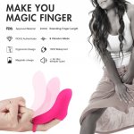 APHRODISIA G-spot Finger Vibrator Powerful Clitoris Stimulator Multi-speed 9 modes Usb Rechargeable Adult Sex Toys For Women