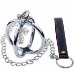 3pcs Set Stainless steel Bdsm Crossed Handcuffs With Traction Screwdriver Slave Restraints Hand Cuffs Bdsm Sex Tools For Couples
