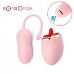 Waterproof Silent Tongue Vibrators Wireless Remote Control Love Eggs Vibrator G Spot Prostate Massager Bullet Vibrator Sex Toys