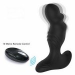 Loaey 7 Patterns Silicone G-Spot Vibrator For Women Wireless Remote Control Vibrating Prostate Massager Anal Butt Plug Sex Toys