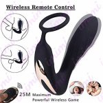 Soft Waterproof Anal Plug Vibrating Massage Silicone Dildo Butt Delay Ejaculation Ring Stimulation Sex Toys for Adults Sexy Shop