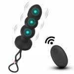 Wireless Remote Control Vibrating Anal Butt Plug Prostate Massager Male Masturbator Men Women Anal Beads Vibrator Adult Sex Toys