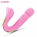 Lovebobe Vibrator Sex toys for women G-Spot Vagina Clitoris Stimulate U Type Vibrator for Women/ couples Stimulator sex toys