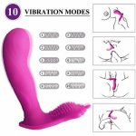 Yeain, YEAIN Women Dual Motor Wireless Remote Control Vibrator Silicone USB Charged Invisible Vibrating Panties Adult Sex Toy For Woman