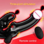 Heating Prostata Massager For Man Wireless Remote Control Cork Anal Butt Plug USB Charging Vibrating Ring Male Sex Toy-30