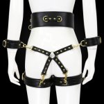 Sexual Kit Straps Bondage Harness Leather Metal Gay Fetish Men Corset Belt Bdsm Sex Cuffs Sm Toys for Couples Play Adult Games