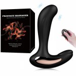 2020 New Prostate Massager For Men USB Silica Gel 12 Frequency Remote Control Vibration Of Anal Plug In Vestibule Backyard Toy