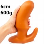 Huge Silicone Anal Butt Plug Soft Anus Massage Masturbation Sex Toys For Women Men Gay Couples Flirting Game Adult Products 6 cm