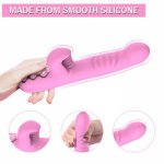 Heating Dildo vibrator 7 modes G Spot Vagina Massager Woman Masturbation AV Stick Tongue Double Vibrators Oral Sex Erotic toys