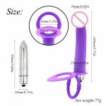 10 Speeds Double Penetration Strap on Vibrator Sex Toys for Woman Clitoris Stimulator Strapon Dildo Vibrator for Men