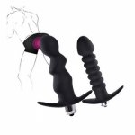 Silicone Vibrating Rod Butt Plugs Dildo Anal Vibrator Massager Prostate Anal Sex Toys Vibration Bullet Adult Products Buttplugs